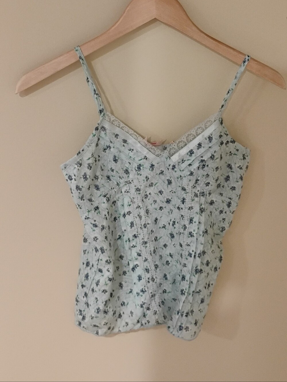 Vintage 2000s NWT Overdrive Blue Floral Cami Top